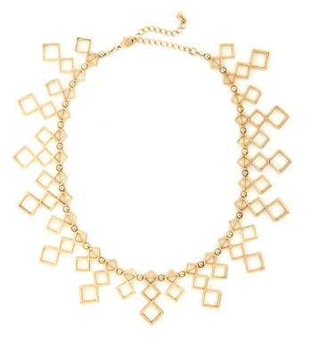 looking golden necklace