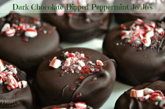 Dark Chocolate Dipped Peppermint Jo-Jo's 1