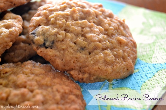 Oatmeal Raisin Cookies 1 - My Daughter and I
