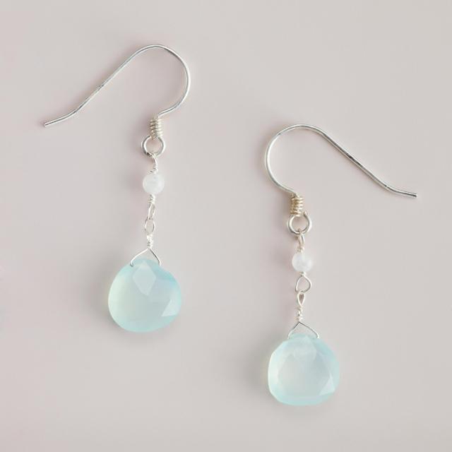 456557 499 ER AQUA TEARDROP          Department 30 Drop JAIPUR SILVER