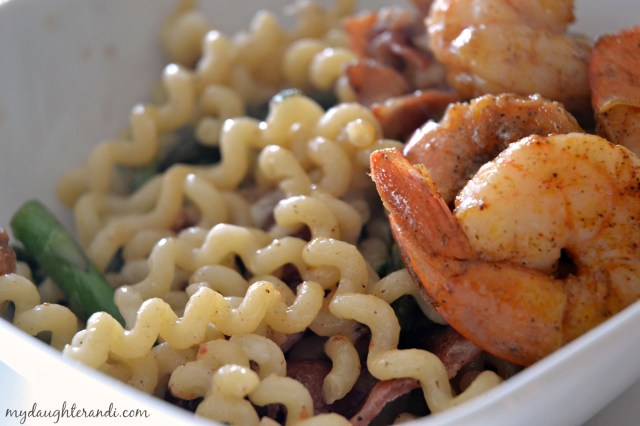 pasta w bacon 2 - my daughter and i