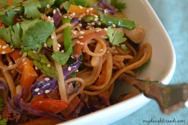 Rainbow Peanut Noodles 2 - My Daughter and I