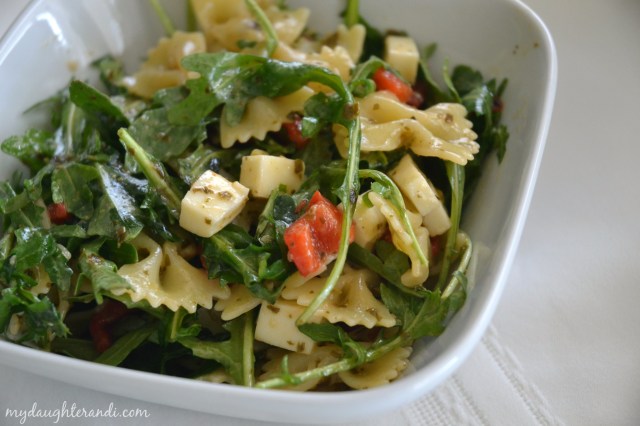 My Daughter and I Pesto Pasta Salad with Arugula 2