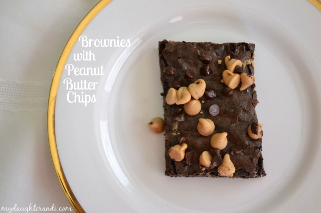My Daughter and I- Brownies with Peanut Butter Chips 1