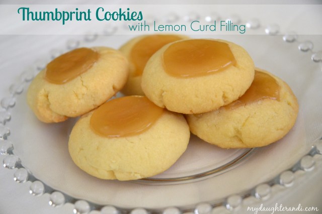 My Daughter and I- Thumbprint Cookies with Lemon Curd Filling. Click through for full recipe!