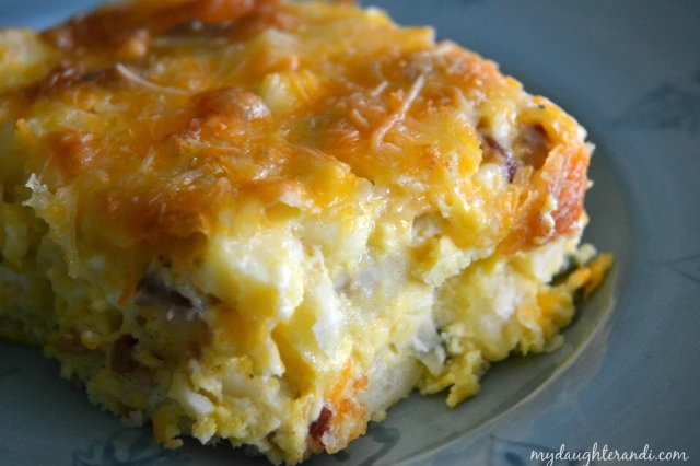 My Daughter and I- Christmas Morning Breakfast Casserole- Click through for full recipe! 1