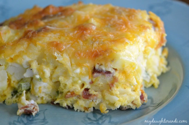 My Daughter and I- Christmas Morning Breakfast Casserole- Click through for full recipe! 2
