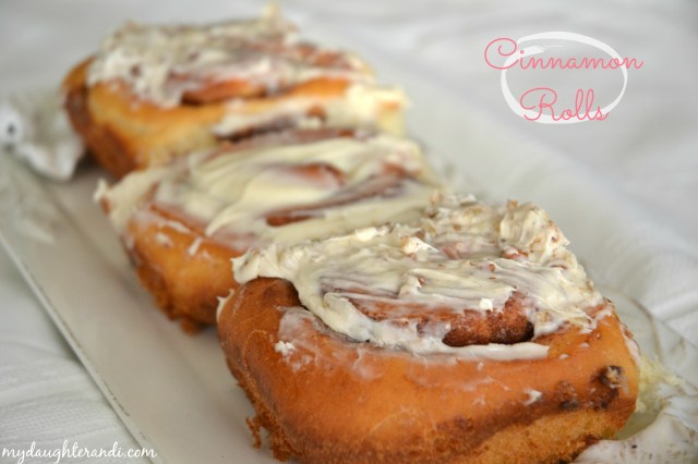 My Daughter and I- More Cinnamon Rolls