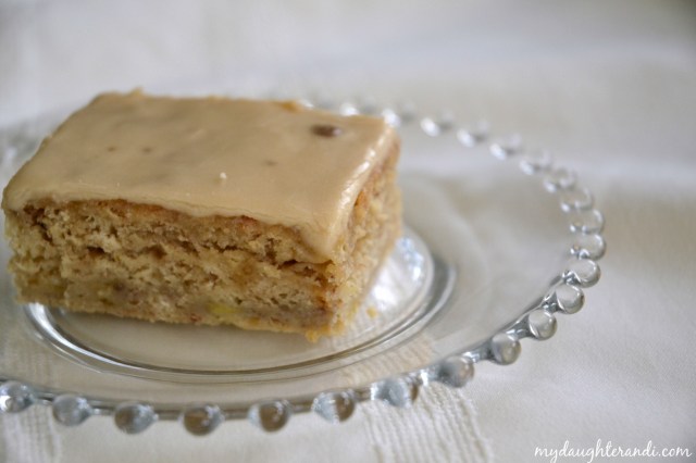 My Daughter and I- Browned Butter Banana Cake with Brown Sugar Frosting 1