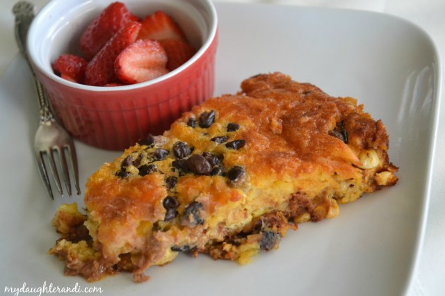 My Daughter and I- Chorizo Breakfast Pie 1